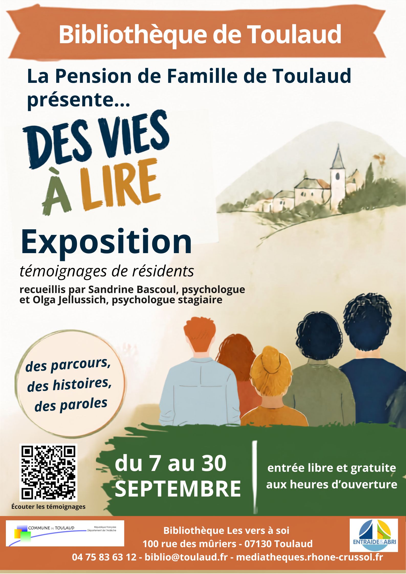 Exposition : Des vies à lire : des parcours, des histoires, des paroles